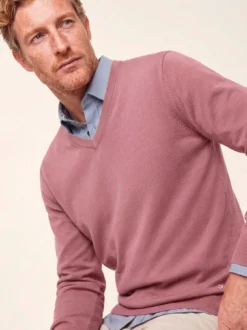 V-Pullover Merino Extrafein