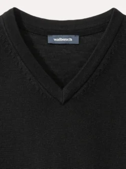 V-Pullover Merino Extrafein