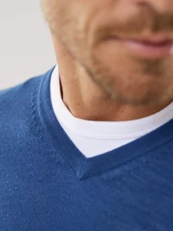 V-Pullover Merino Extrafein