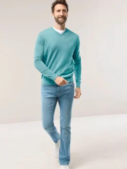V-Pullover Merino Extrafein