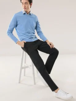 V-Pullover Merino Extrafein
