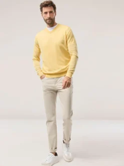 V-Pullover Merino Extrafein