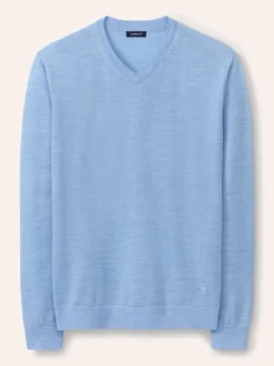 V-Pullover Merino Extrafein