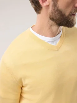 V-Pullover Merino Extrafein
