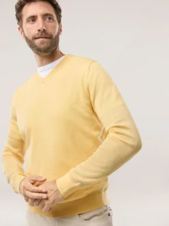 V-Pullover Merino Extrafein