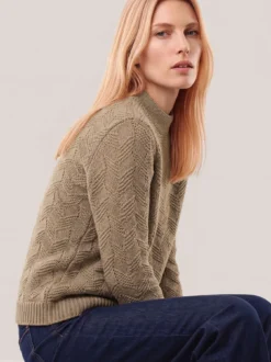 Weicher Strukturpullover