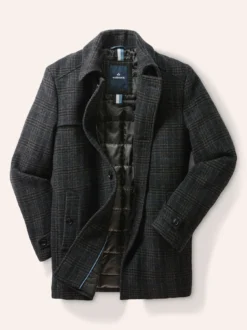 Wollmix Cabanjacke Kariert