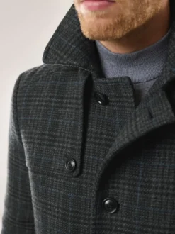 Wollmix Cabanjacke Kariert