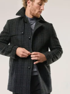 Wollmix Cabanjacke Kariert