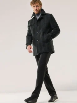 Wollmix Cabanjacke Kariert
