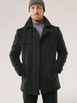 Wollmix Cabanjacke Kariert