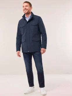 Wärmende Langjacke mit 9 Taschen