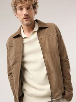 Ziegenvelours Blouson