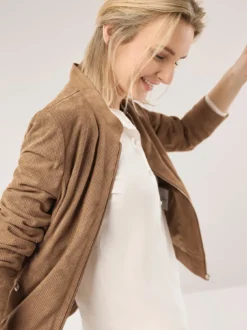 Ziegenvelours Perfo Blouson