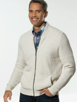 Zip-Jacke Strukturmix