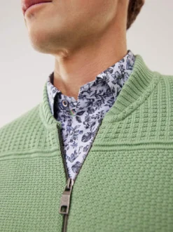 Zip-Jacke Strukturmix