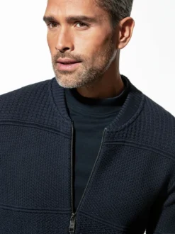 Zip-Jacke Strukturmix