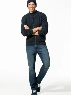 Zip-Jacke Strukturmix