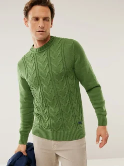 Zopfpullover Woolcot