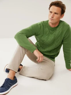 Zopfpullover Woolcot